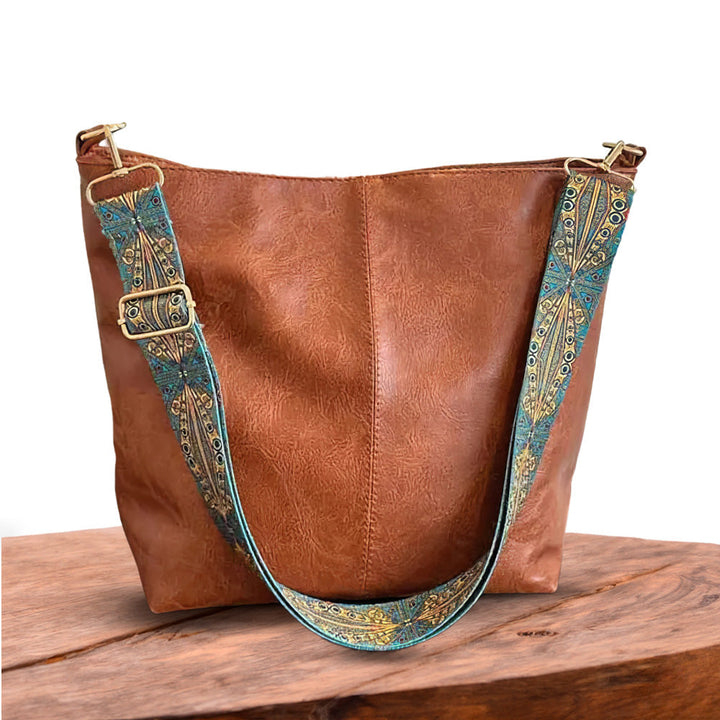 Isabella | Vintage Elegant Leather Shoulder Bag