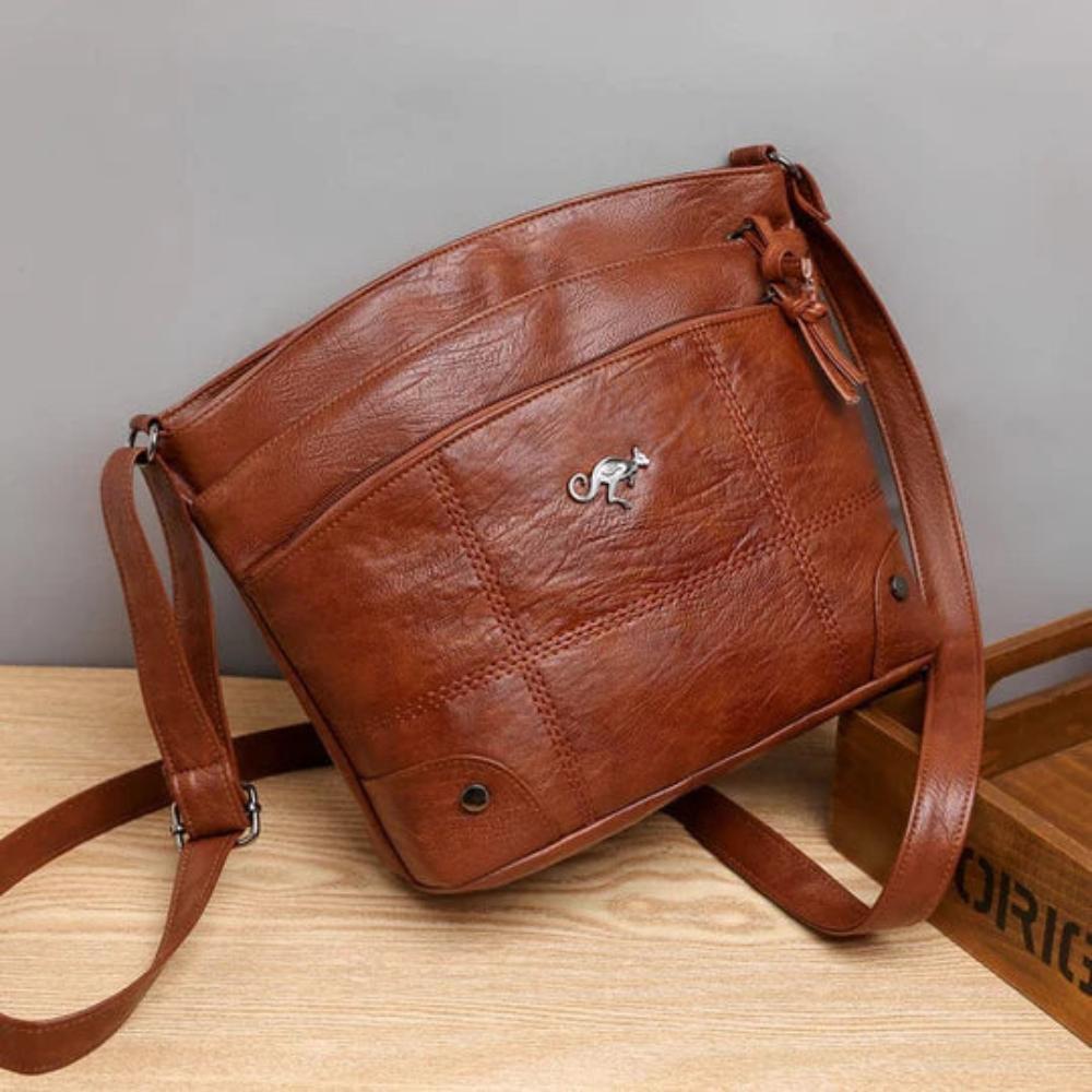Danica | Rustic Full-Grain Leather Shoulder Bag