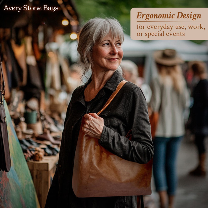 Alondra | Refined Starlit Leather Shoulder Bag