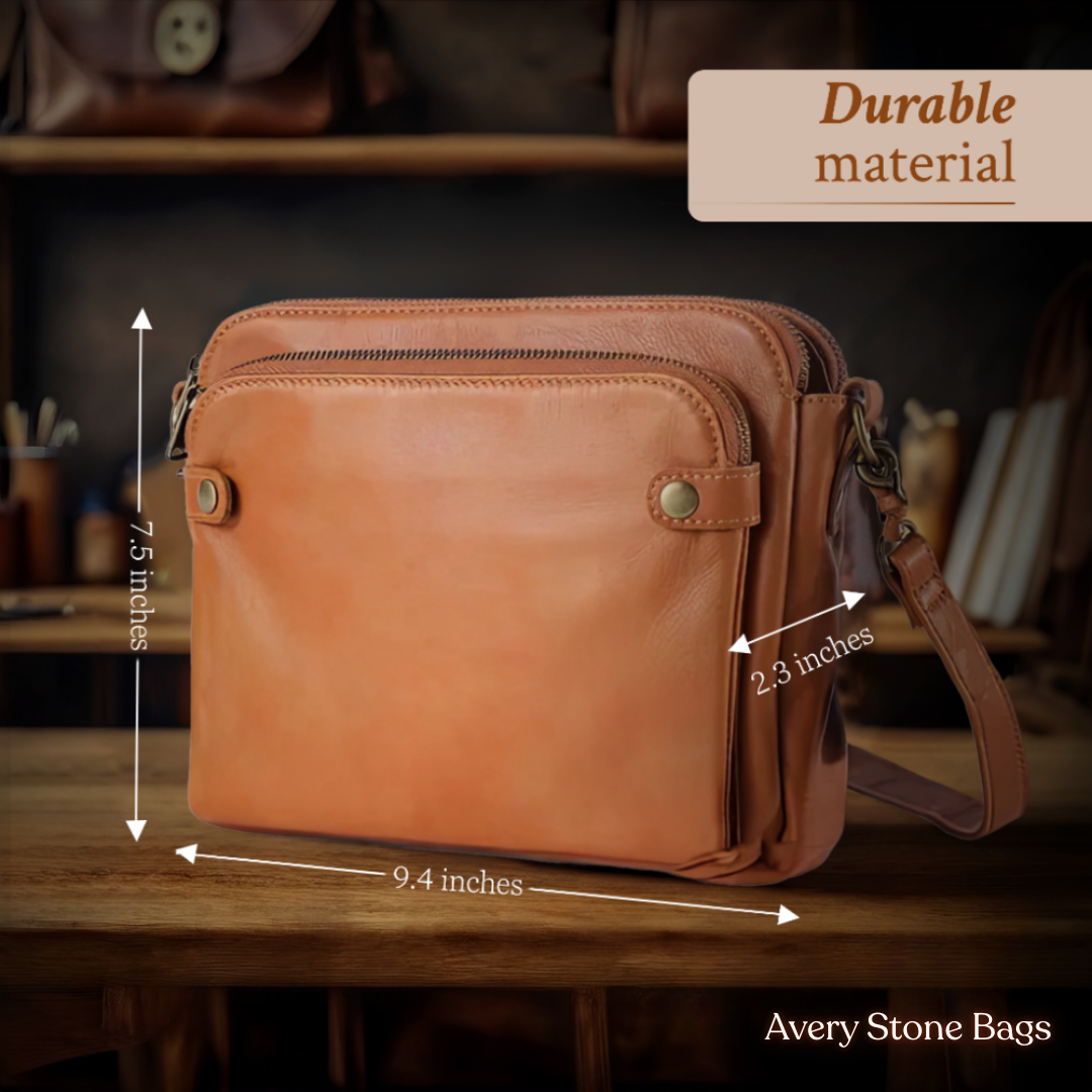 Vivian | Luxe Spacious Leather Shoulder Bag