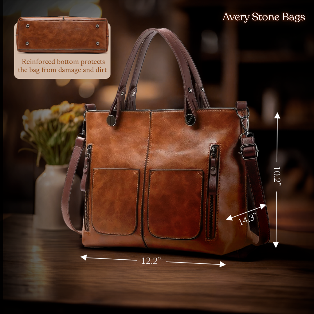 Adriana | Polished Timeless Leather Shoulder Bag