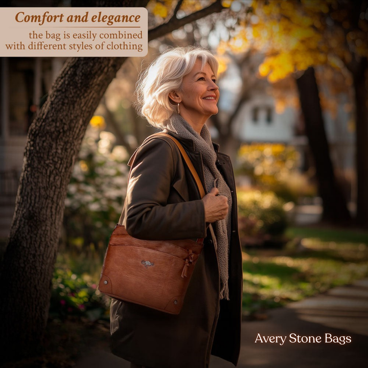 Danica | Rustic Full-Grain Leather Shoulder Bag