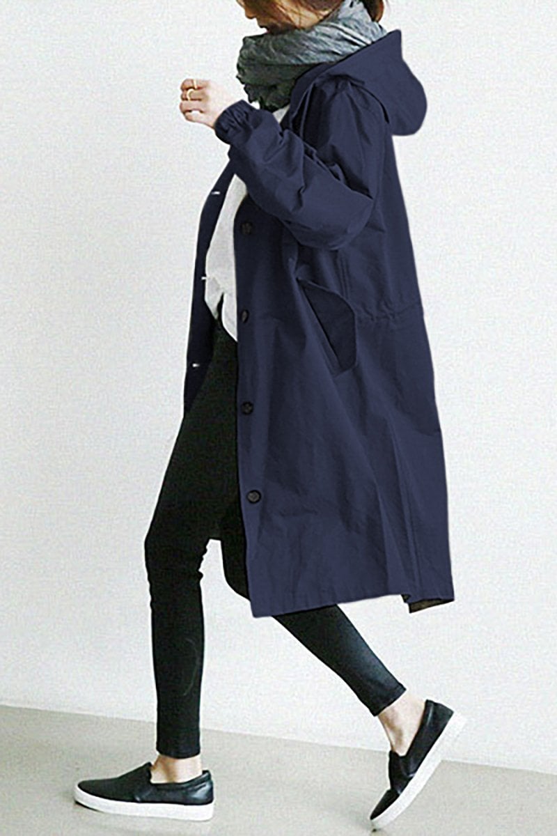 Lorraine | WATERPROOF HOODED TRENCH COAT