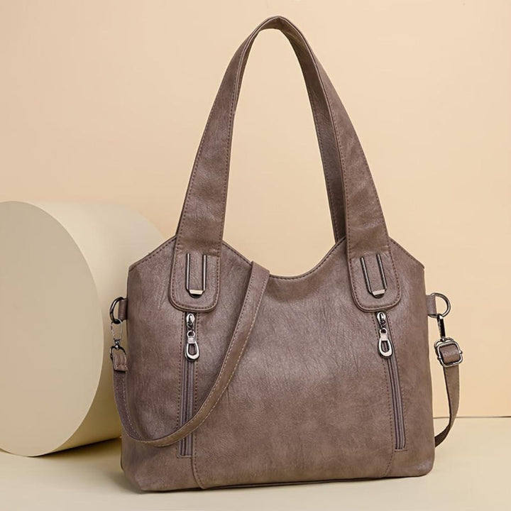 Claire | Classic Structured Zipper Tote