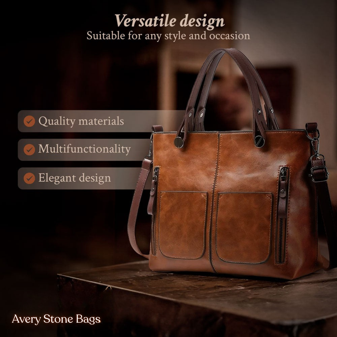 Adriana | Polished Timeless Leather Shoulder Bag