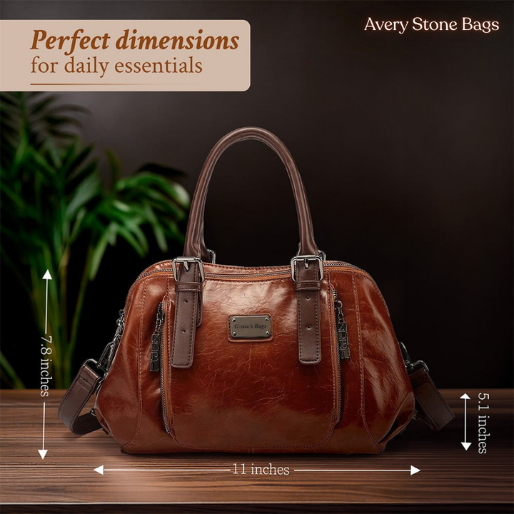 Danika | Refined Essentials Leather Bag