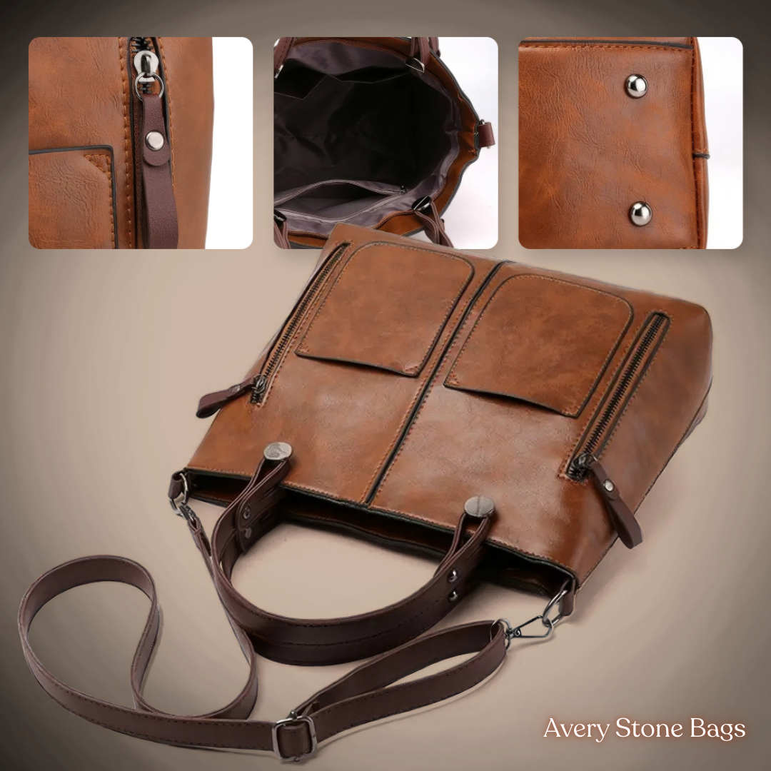 Adriana | Polished Timeless Leather Shoulder Bag