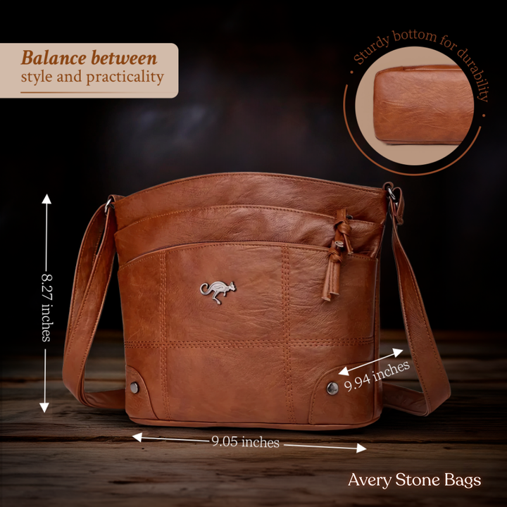 Danica | Rustic Full-Grain Leather Shoulder Bag