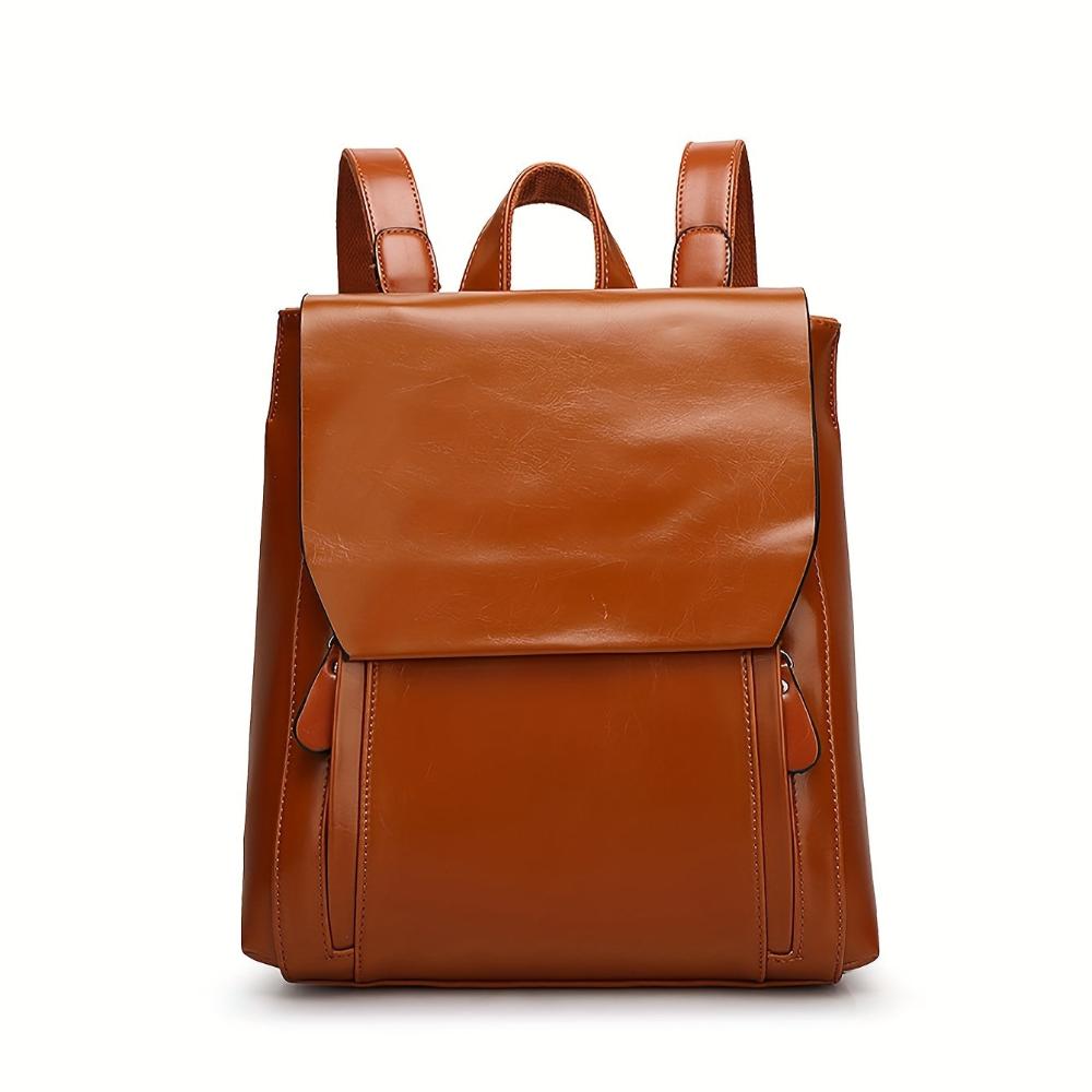 Sarah | Chic Padded Leather Backpack