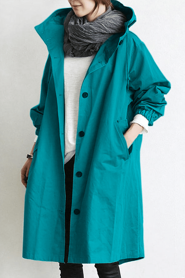 Lorraine | WATERPROOF HOODED TRENCH COAT