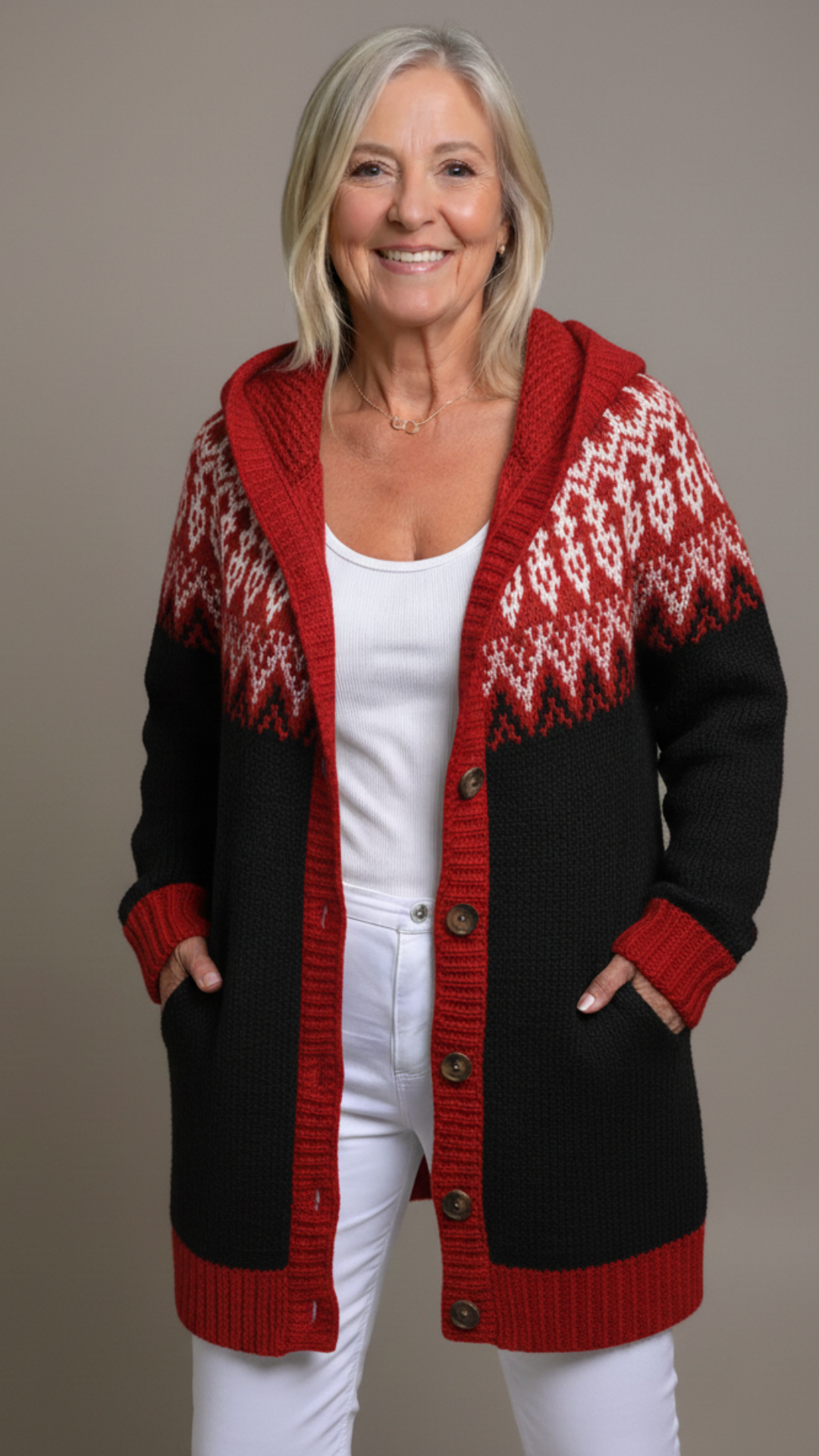 Nanna | Vintage Icelandic Hooded Cardigan