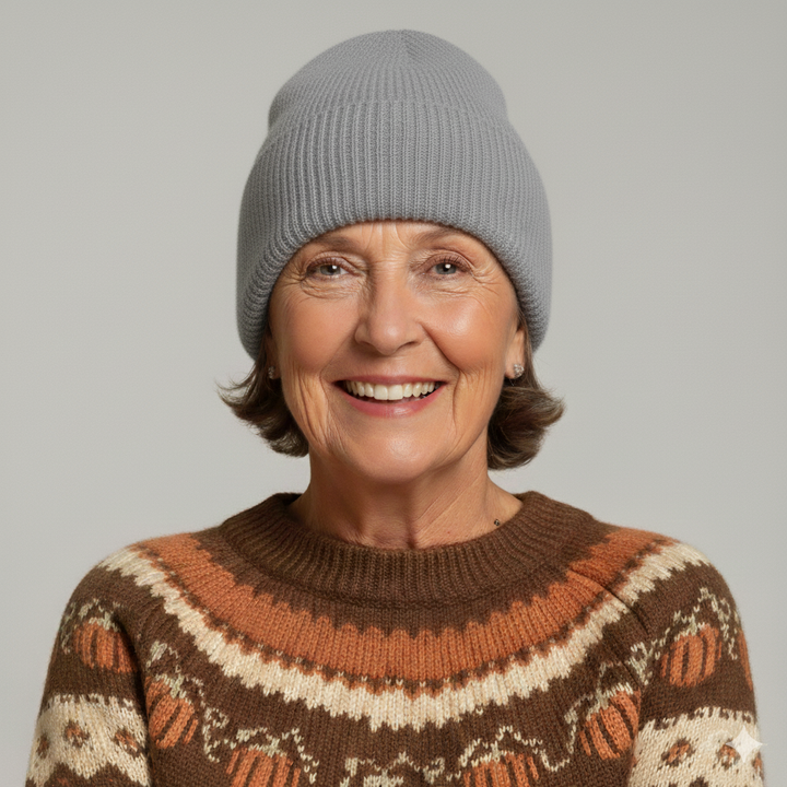 🎁 FREE 100% Woolly Hand-Knitted Hat – Grey