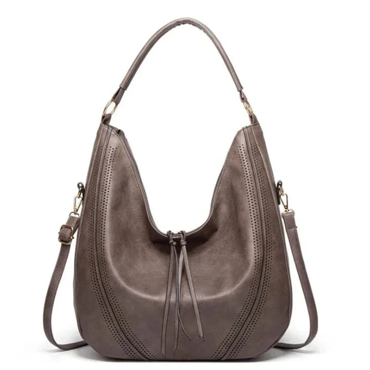 Veronica | Elegant Multi-Pocket Leather Shoulder Bag