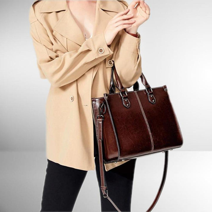 Samantha | Sophisticated Everyday Leather Tote Bag