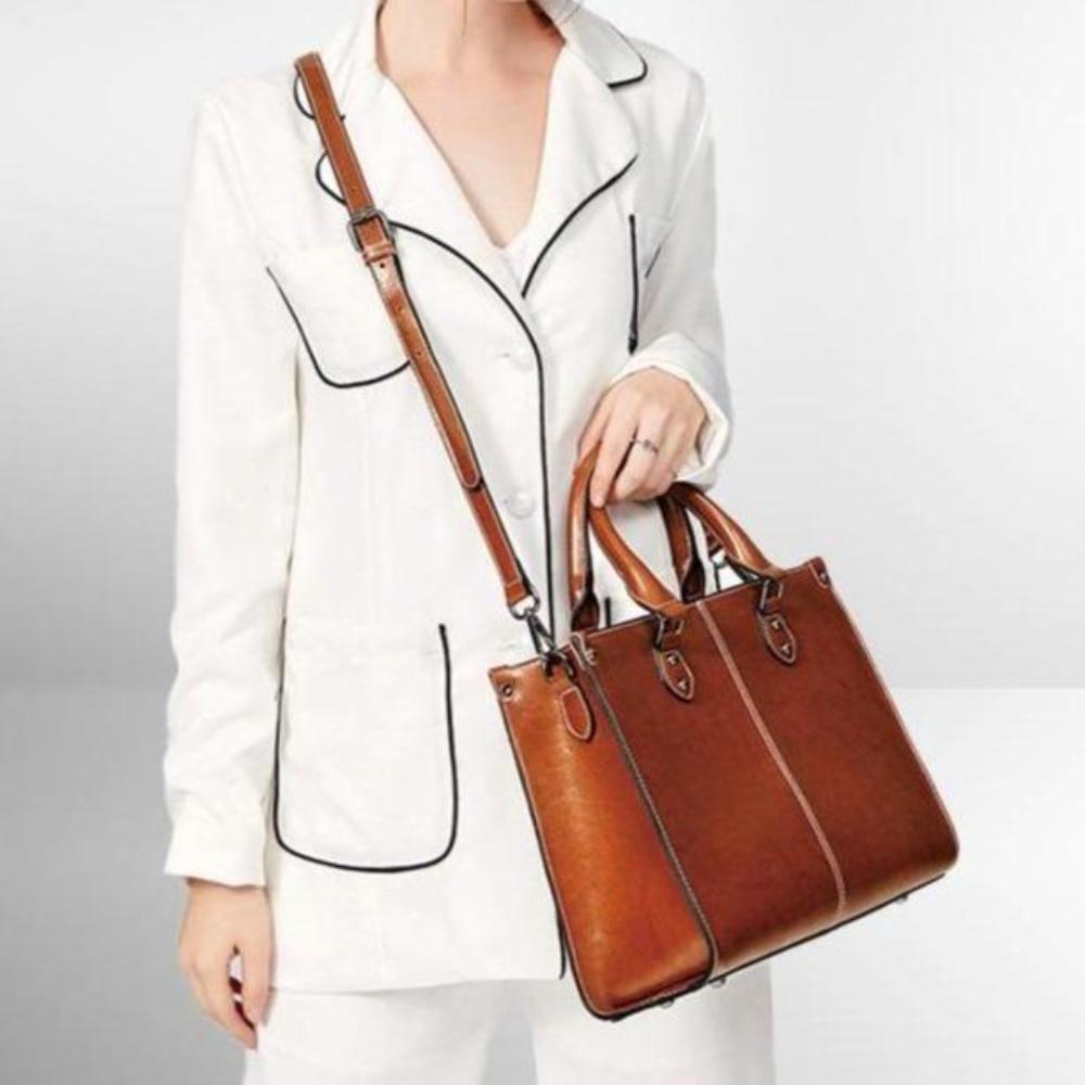 Samantha | Sophisticated Everyday Leather Tote Bag