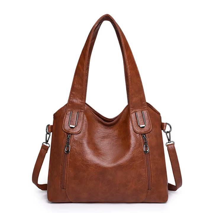 Claire | Classic Structured Zipper Tote