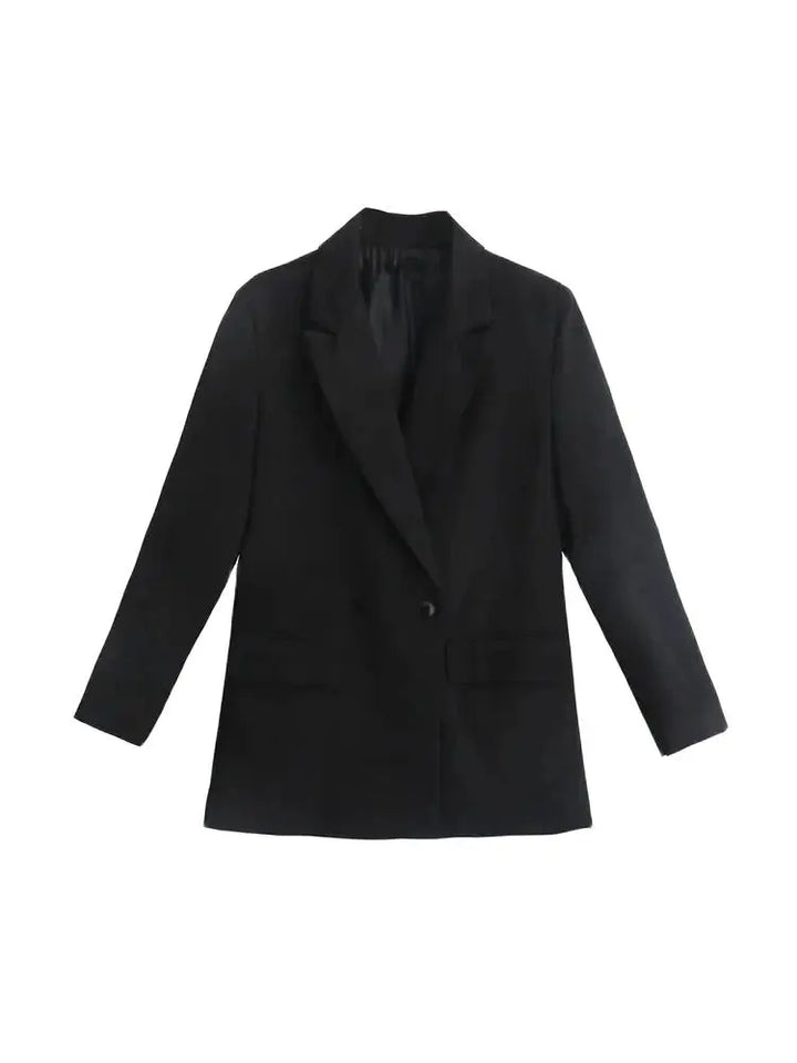 Veyra Double Breasted Loose Fitting Blazer