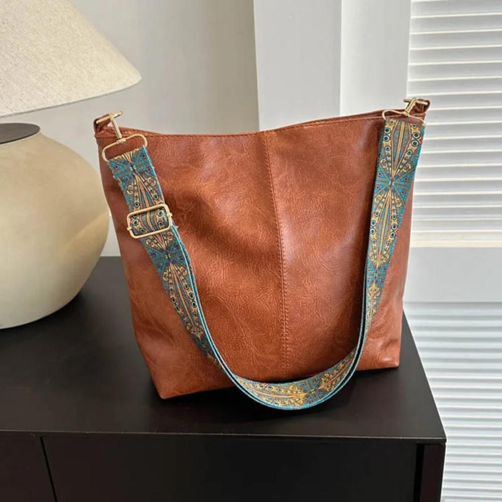 Isabella | Vintage Elegant Leather Shoulder Bag