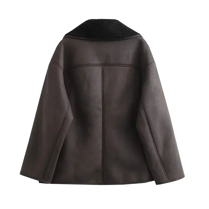 Teddy Fleece Aviator Style Jacket