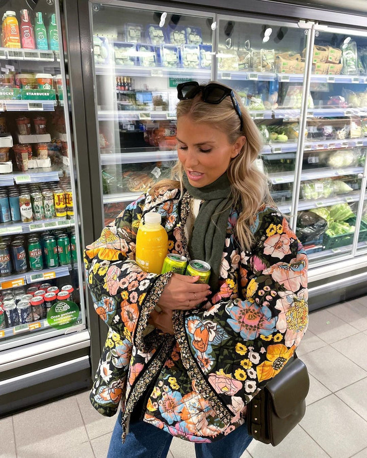 Floral | Women's Quilted Teddy Jacket