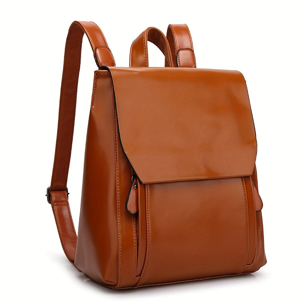 Sarah | Chic Padded Leather Backpack