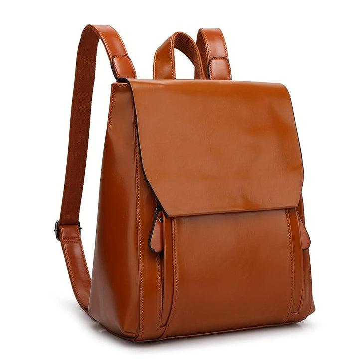 Sarah | Chic Padded Leather Backpack