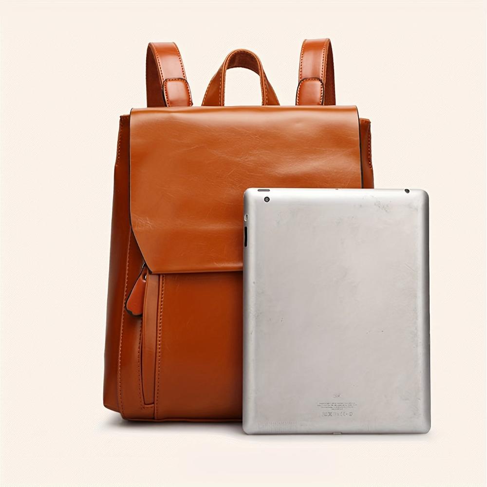 Sarah | Chic Padded Leather Backpack