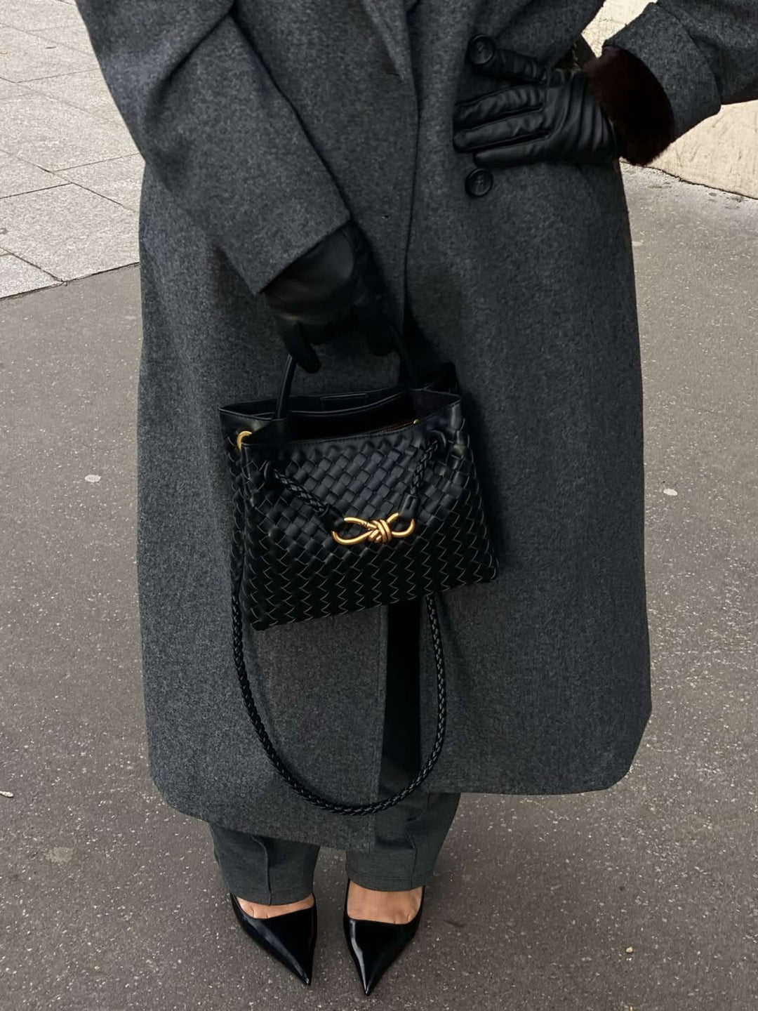 Eloise | Textured Compact Woven Bag