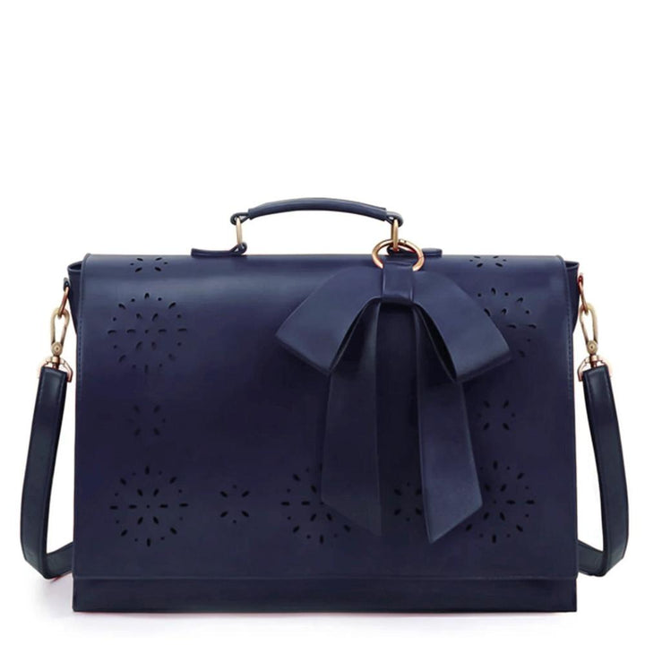 Isabella | Floral Charm Laser-Cut Satchel